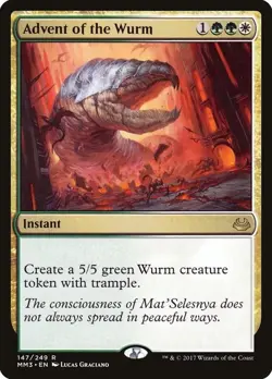 Advent of the Wurm LP #147 Modern Masters 2017MTG - Image 1