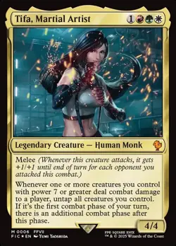 Tifa, Martial Artist 0006 Mythic Regular - Final Fantasy FIC Commander MTG - NM - Image 1