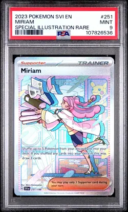 2023 POKEMON SVI EN- Miriam - SPECIAL ILLUSTRATION RARE #251 - PSA 9 - Image 1