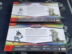 2 Pokemon TCG Prismatic Evo Lucario Tyranitar Ex Premium Collection Sealed Boxes - Image 2