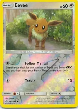 Eevee 167/236 Unified Minds Common NM Pokemon TCG - Image 1