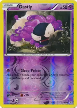 Lightly Played Gastly - 33/83 - Common - Reverse Holo Pokemon Generations - Image 1