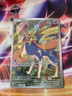 Zacian 100/094 Illustration Rare Phantasmal Flames Pokemon NM - Image 1