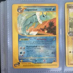 Pokemon Vaporeon Skyridge 33/144 Rare 70 HP Stage 1 The Pokemon Company 2003 - Image 1