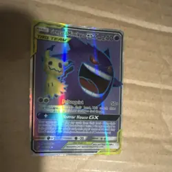 Pokemon Gengar & Mimikyu GX Full Art Ultra Rare TAG TEAM Holo Team Up 164/181 - Image 3