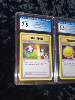 (2) Pokemon League Gym Badge Sabrina XY208/Erika XY206 B. Star Promo CGC 8.5/7.5 - Image 3