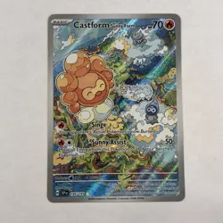 Castform Sunny Form 195/191 Illustration Rare - Surging Sparks - Pokemon TCG NM - Image 3
