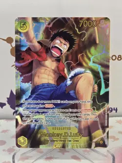 Monkey.D.Luffy OP15-119 SEC Secret One Piece Adventure Kami's Island English - Image 1