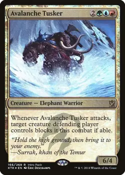 Avalanche Tusker FOIL LP #166 Unique and Miscellaneous Promos MTG - Image 1