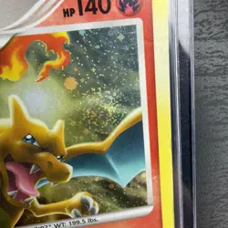 Pokemon TCG Charizard LV.60 Platinum Arceus Holo Rare Card 1/99 GALAXY SWIRL 💫 - Image 2