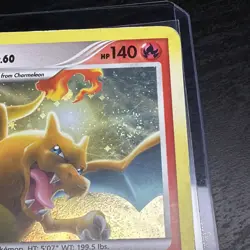Pokemon TCG Charizard LV.60 Platinum Arceus Holo Rare Card 1/99 GALAXY SWIRL 💫 - Image 3
