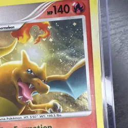 Pokemon TCG Charizard LV.60 Platinum Arceus Holo Rare Card 1/99 GALAXY SWIRL 💫 - Image 4