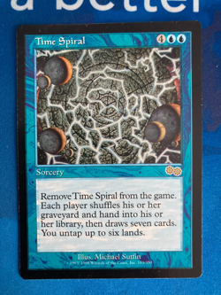 1x MTG Time Spiral Urza's Saga Magic: The Gathering Light Play - Image 1
