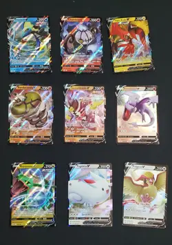 Pokemon V Card Lot of 9 No Dupes English - Image 1