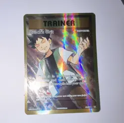 Pokemon Brock's Grit Full Art Ultra Rare Holo Trainer Card Evolutions 107/108 - Image 1