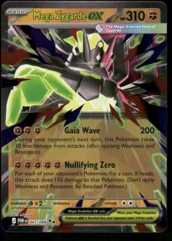 Pokemon Cards Mega Zygarde ex 047/088 Perfect Order Double Rare NM - Image 1