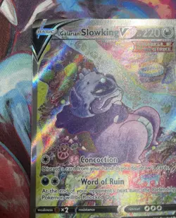 2021 Pokemon SWSH Chilling Reign Galarian Slowking V #179/198 - Image 2