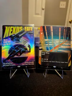 MTG Edge of Eternities Collector Strip Mine Galaxy Foil 2 CARDS FOR PRICE OF 1 - Image 1