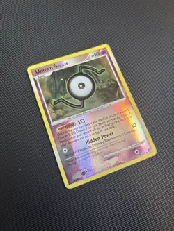 Pokemon Card Secret Wonders Unown S 39/132 Reverse Holo - Image 3