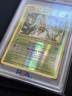 Pokemon XY Evolutions Beedrill 7/108 Reverse Holo Foil Rare PSA 9 MINT - Image 3