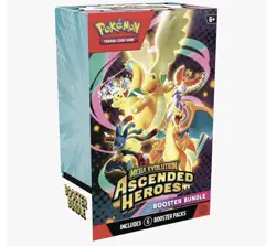 4X Pokemon TCG: Mega Evolution-Ascended Heroes Booster Bundle (6 Packs) PRESALE - Image 1