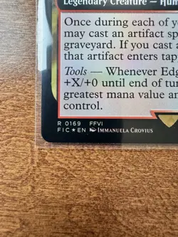 Magic MTG Final Fantasy - Edgar Master Machinist EXTENDED ART FOIL 0169 - Image 2