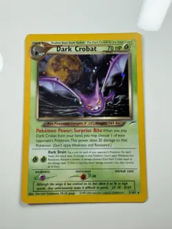 Unlimited Holo Dark Crobat #2/105 From The Pokemon TCG Neo Destiny Set WOTC LP - Image 1