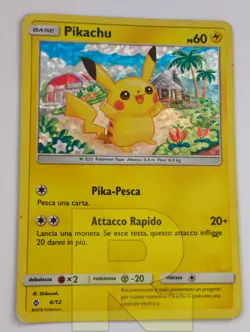 Pikachu ® McDonald's Promo 2018 4/12 ® Promo Holo Foil ® Pokemon Italiano Good - Image 2