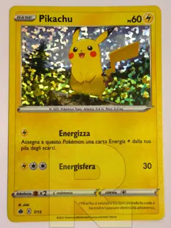 Pikachu ® McDonald's Promo 2022 7/15 ® Promo Holo Foil ® Pokemon ® Italiano EX - Image 2
