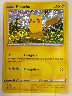 Pikachu ® McDonald's Promo 2022 7/15 ® Promo Holo Foil ® Pokemon ® Italiano EX - Image 5