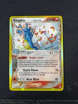 Pokemon TCG - Kingdra 10/110 Delta Species Holo Rare - EX Holon Phantoms - LP/MP - Image 1