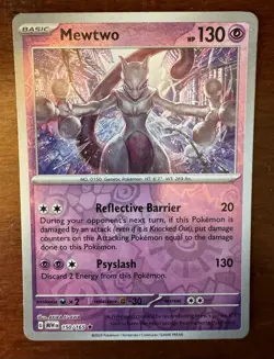 Mewtwo 150/165 Reverse Holo Scarlet & Violet 151 Pokemon TCG - Image 1