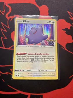 Pokemon Ditto Holo Ability Pokemon GO 053/078 Basic 70 HP - Image 1