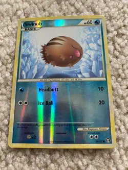 Swinub - 79/102 - Reverse Holo - HeartGold SoulSilver - Pokemon - NM - Image 1