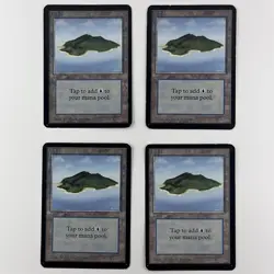 MTG Island (B) Alpha X4 Magic The Gathering TCG Cards Shipping Included - Image 1