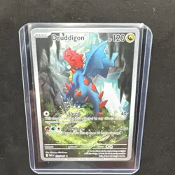 Druddigon - White Flare WHT 151/086 Illustration Rare IR Pokemon Card NM - Image 1