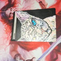 Hand Painted MTG Swamp Hairless Cat - Image 2