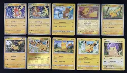 Pokemon TCG Pikachu & Raichu Lot: 10 Card Collection Set - Image 1