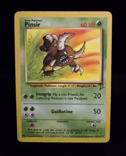 Pokemon TCG - PINSIR - 29/130 - RARE - UNLIMITED - BASE SET 2 (2000) - WOTC - MP - Image 1