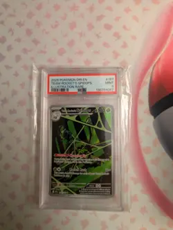 Team Rocket's Spidops - 187/182 Destined Rivals (Pokemon) IR PSA 9 - Image 1