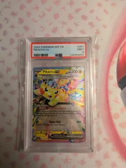 Pikachu EX 057/191 PSA 9 Surging Sparks Double Rare Pokemon TCG Mint Graded - Image 1
