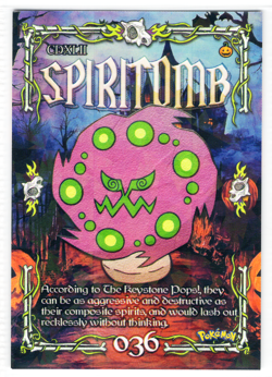 Spiritomb #036 - 2025 Peru Pokemon Halloween Trick or Treat Cracked Ice Holo NM - Image 1