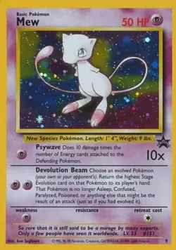 Lightly Played Mew - 9 - Pokemon League (April 2000) Pokemon WoTC Promos - Image 1