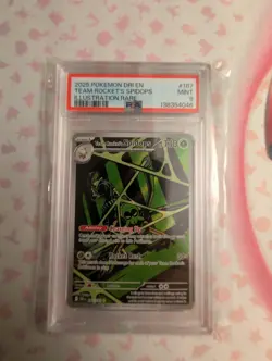 Team Rocket's Spidops - 187/182 Destined Rivals (Pokemon) IR PSA 9 - Image 1