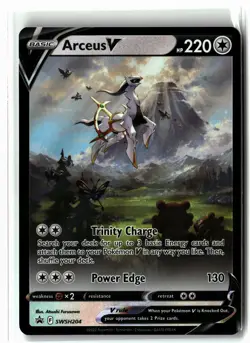 Arceus V ⭐ SWSH204 Holo Promo Sword & Shield Promo Pokemon NM - Image 1
