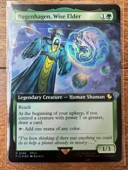 Magic MTG Final Fantasy - Bugenhagen, Wise Elder EXTENDED ART FOIL 0159 - Image 1