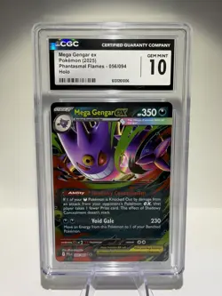 Pokemon Mega Gengar ex 056/094 Phantasmal Flames Double Rare Holo - Grade CGC 10 - Image 1