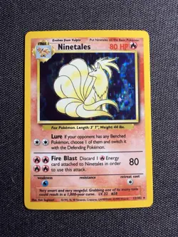 Pokemon TCG: Ninetales Holo Rare (Base Set) 12/102 - Image 1