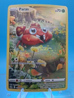 Pokemon Paras GG32/GG70 Crown Zenith Galarian Gallery Ultra Rare Holo NM - Image 1