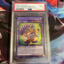 TIME WIZARD OF TOMORROW DLCS-EN147 LIMITED EDITION PSA 9 YU-GI-OH - Image 1